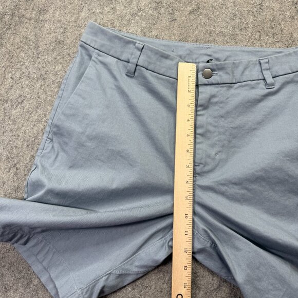 Lululemon Commission Shorts Men 34 Light Blue Stretch 9" Chino Bermuda Classic - Picture 13 of 14
